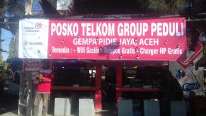 Posko TelkomGroup Peduli Gempa di Pidie Jaya, Aceh