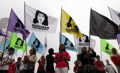 21 Bendera Marsinah Berkibar di HI