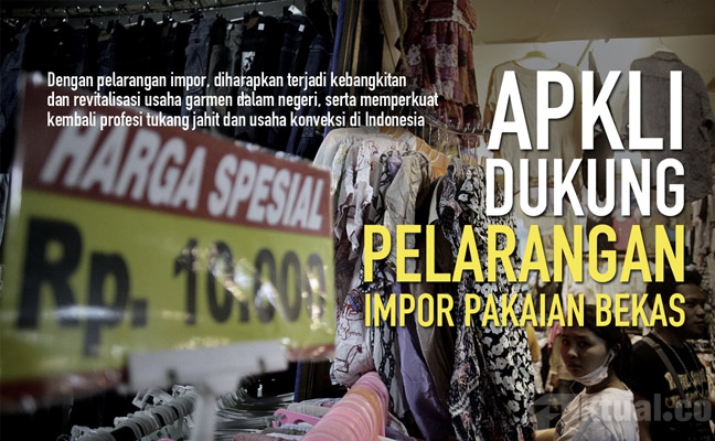 APKLI Dukung Larangan Impor Pakaian Bekas