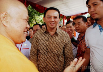Ahok Hadiri Perayaan Waisak di Wihara Ekayana