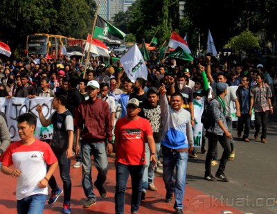 Aksi Mahasiswa Tuntut Jokowi-JK Turun