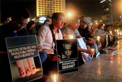 Aksi Solidaritas Lilin Papua Itu Kita