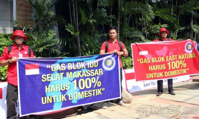 Aksi Tolak Ekspor Gas Alam Indonesia