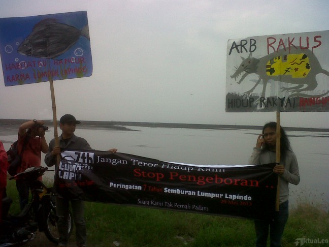 Aktivitas Warga Terganggu Akibat Tanggul Lapindo Jebol Lagi