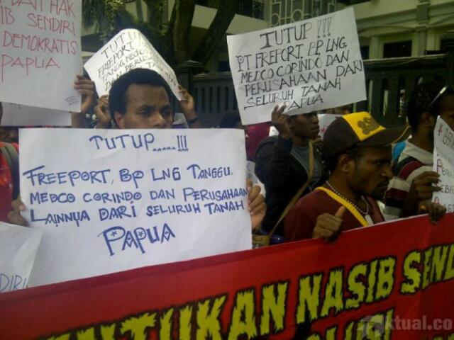Aliansi Mahasiswa Papua: PT Freeport Dalang Kejahatan di Papua