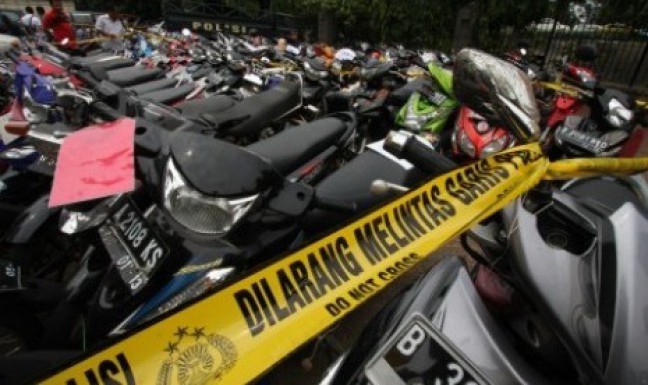 Aparat Bongkar Sindikat Besar Pencuri Sepeda Motor