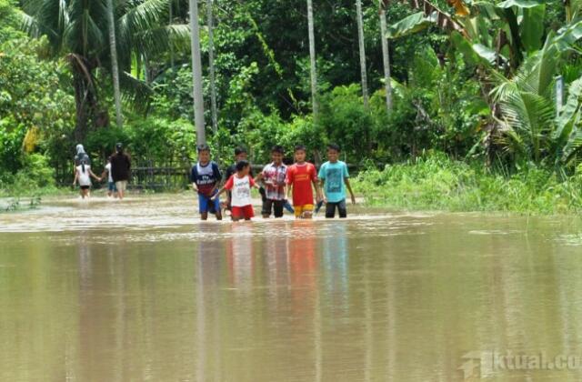 Banjir di Aceh Utara, Satu Rumah Hancur Terseret Arus