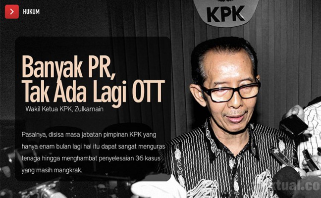 Banyak 'PR', Pimpinan KPK Minta Bawahan Tak Lagi Tangkap Tangan Pelaku Korupsi