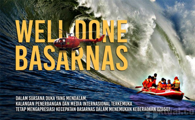 Basarnas Pastikan Penemuan Bagian Besar AirAsia QZ8501