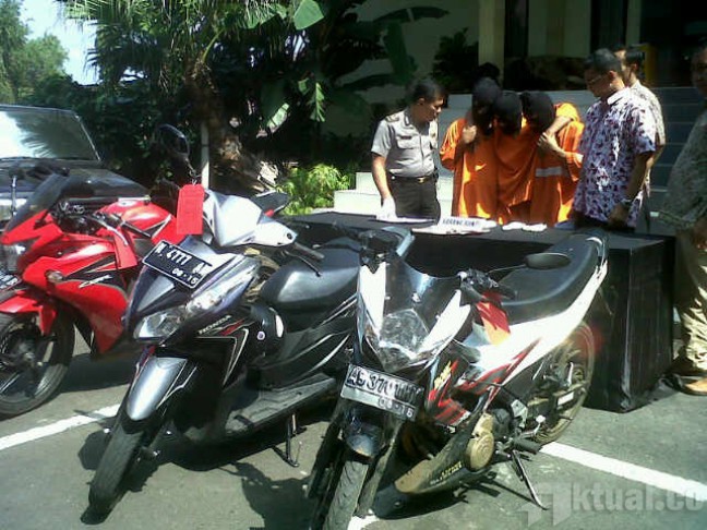 Belasan Motor Bodong Diamankan Polisi
