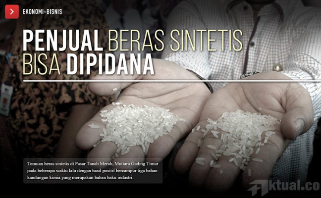 Bulog: Stock Beras Aman dari Beras Sintetis