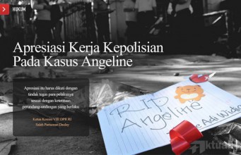 DPR Apresiasi Pengungkapan Kasus Angeline