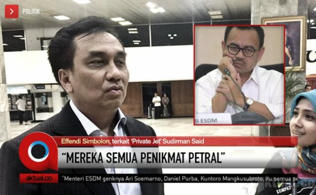 Effendi Simbolon: Nggak Usah Heran, Emang Sudirman Said Penikmat Petral