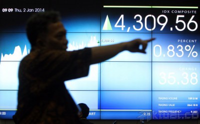 Hari Pertama Perdagangan 2014, IHSG Menguat 20 Poin