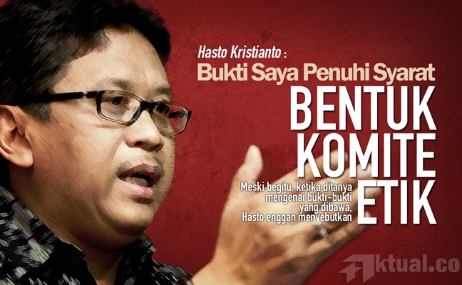 Hasto: Bukti Yang Saya Milik Penuhi Syarat Pembentukan Komite Etik