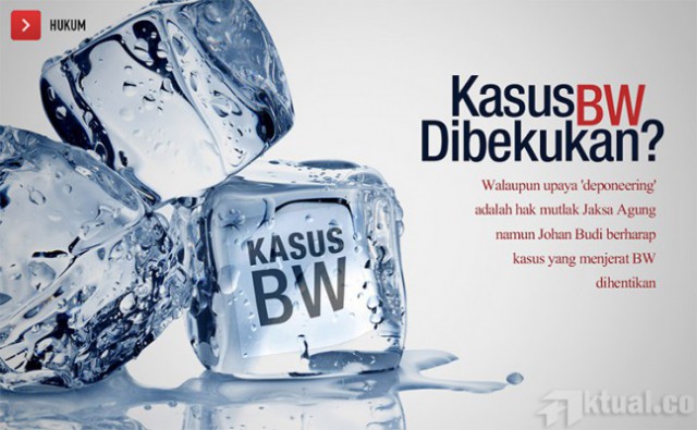 Johan Budi Berharap Jaksa Agung Bekukan Kasus BW