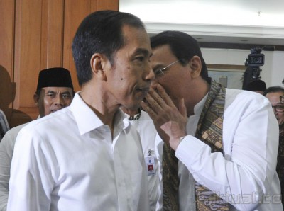 Jokowi Berpamitan kepada Ahok Di Balai Kota