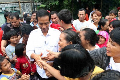 Jokowi Pantau Kondisi Pengungsi Korban Banjir