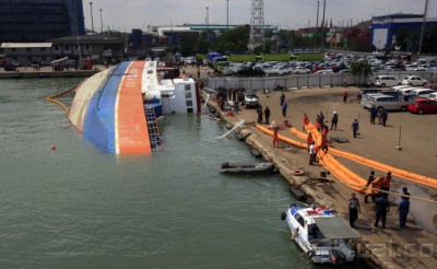Kapal Roro Tengelam di Pelabuhan Tanjung Priok