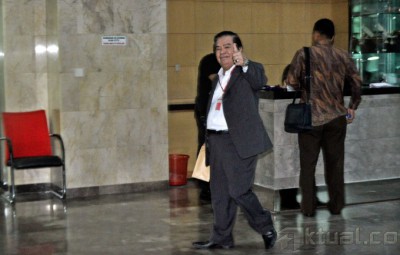 Ketua Forum Pendiri Partai Demokrat Di periksa Penyidik KPK