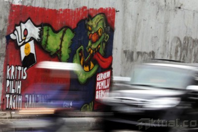 Kritik Pemilu Lewat Mural
