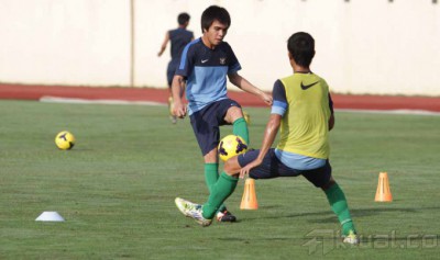Latihan Timnas U-19 Jelang Piala AFC 2014