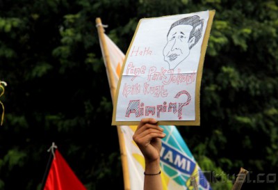 Mahasiswa Minta Jokowi - JK Turun