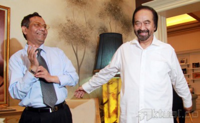 Mahfud MD Temui Surya Paloh