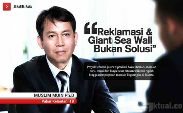Pakar ITB: Reklamasi dan GSW Bukan Solusi Atasi Banjir Jakarta