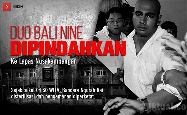 Pemindahan Duo Bali Nine Gunakan Pesawat Wings Air