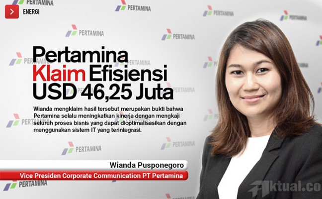 Pertamina Klaim Efisiensi USD46,25 Juta Melalui Sistem Otomatisasi