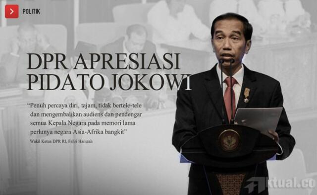 Pidato Jokowi di KAA Disebut Salah Taktik