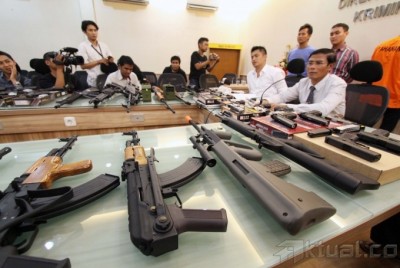 Polisi Amankan Puluhan Airsoft Gun Ilegal