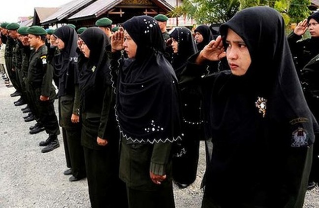 Polisi Syariah Razia Busana di Aceh Utara