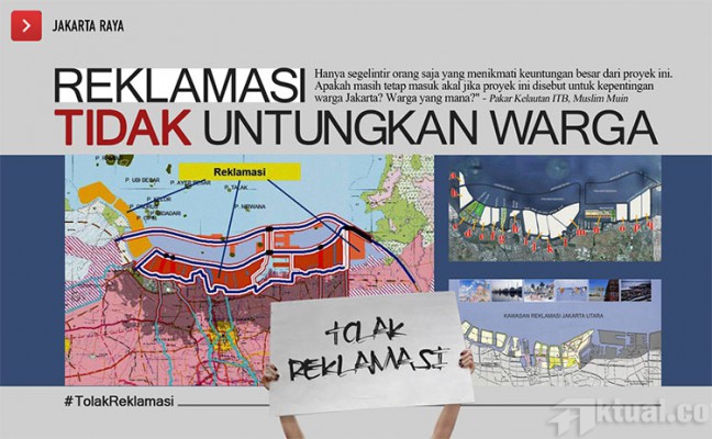 Reklamasi Hanya Untungkan Investor, Bukan Warga Jakarta
