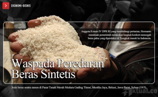 Soal Beras Sintetis, Pemerintah Tiongkok Siap Bertukar Hasil Uji Laboratorium