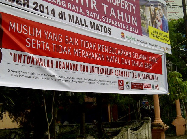 Spanduk SARA, Walikota Malang Menduga Ada Pihak Yang Ingin Kacaukan Situasi