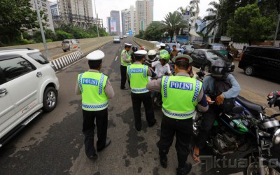 Terobos JLNT Kampung Melayu - Tanah Abang, Ratusan Bikers Terjaring Razia