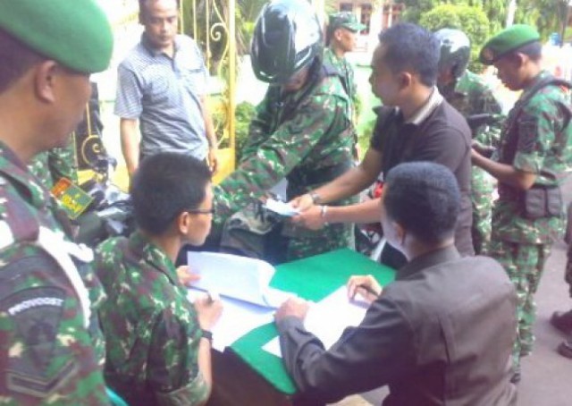 Tidak Mau Terjaring Operasi Zebra, Kodim 0821 Periksa Kelengkapan Anggotanya