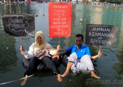 Tolak Diskriminasi Pengungsi Rohingya