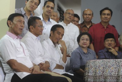 Tunggu Hasil Pengumuman, Jokowi dan JK Sambangi Megawati