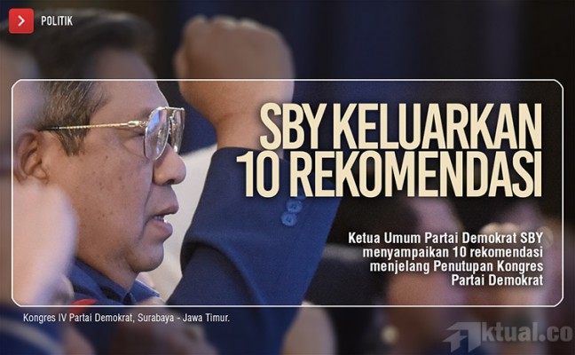 Tutup Kongres, SBY Keluarkan 10 Rekomendasi