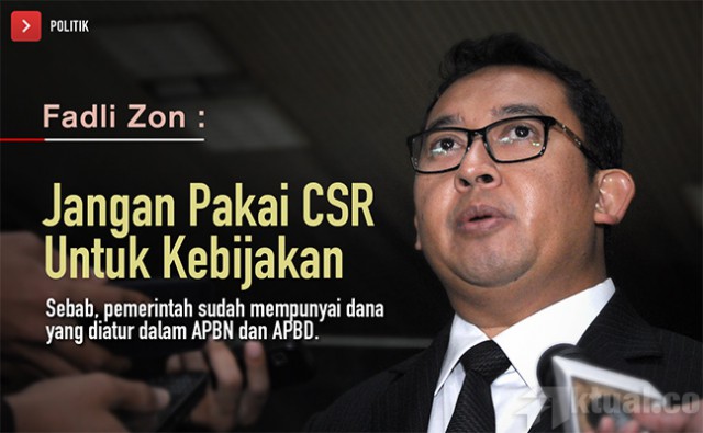 Wakil Ketua DPR Peringatkan Pemerintah Jangan Pakai CSR untuk Kebijakan