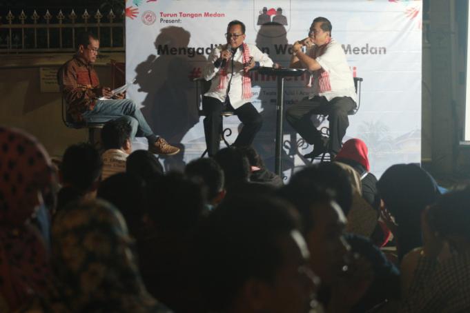 Pasangan REDI Isi Dialog 'Medan Mengadili'