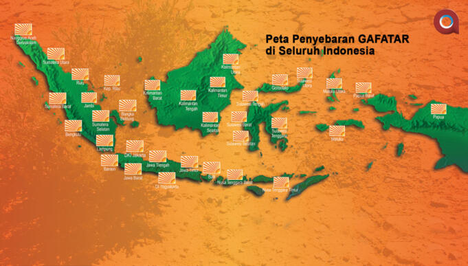 Peta Penyebaran GAFATAR di Seluruh Indonesia (Aktual/Ilst.Nelson)