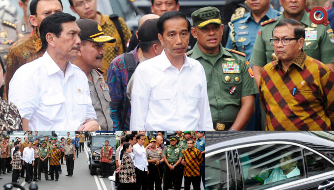 Presiden Jokowi Saat Mengunjungi Lokasi Kejadian (Aktual/Ilst.Nelson)