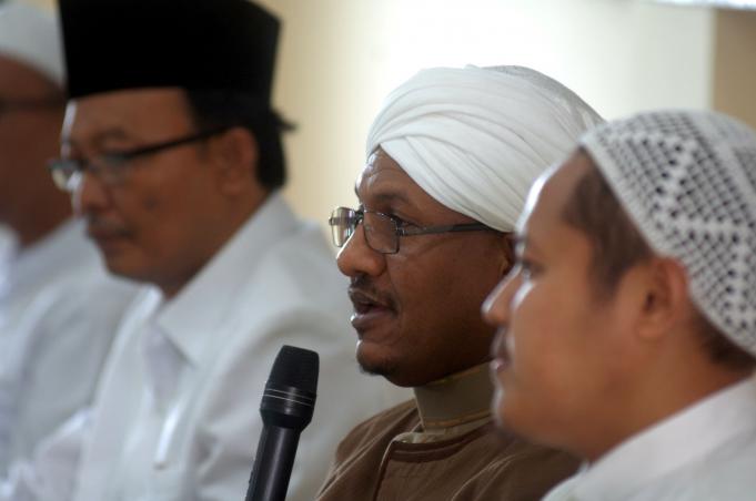 Mantan Menteri Agama, Sudan, DR. Mohammad Mustofa Yaquti berbicara saat melakukan kunjungan ke STAIN Pamekasan, Jatim, Sabtu (2/1). STAIN Pamekasan menjajaki kerjasama dengan pemerintah Sudan terkait Pendidikan dan pengajaran melalui tukar menukar mahasis