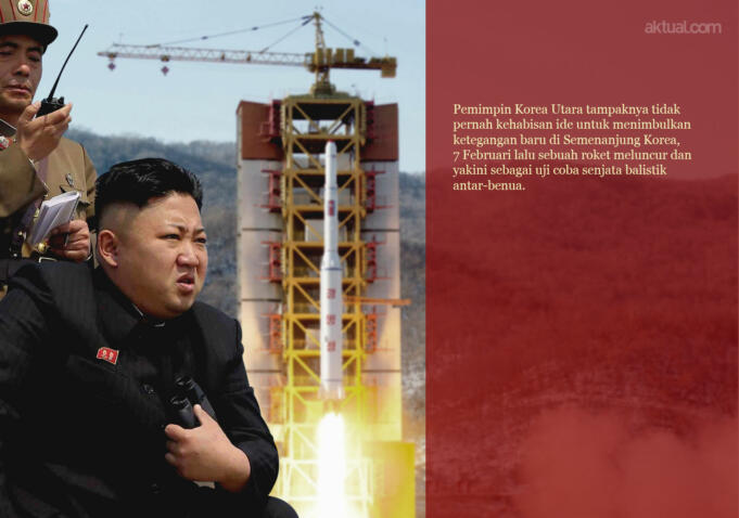 Kim Jong Un dan Roket Kwangmyongsong-4 (Aktual/Ilst)