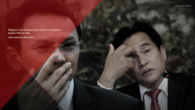 Ahok dan Yusril (Aktual/Ilst)