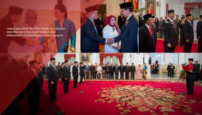 Jokowi Lantik 10 Duta Besar di Istana (Aktual/Foto:Antara)